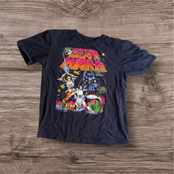 Star Wars Graphic T-Shirt size M 38/40 short sleeve black - Picture 2 of 11